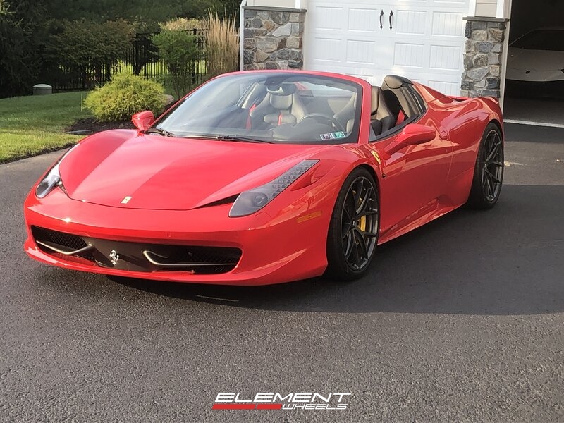 20x9 | 21x12.5 Staggered HRE Wheels on 2010-2015 Ferrari 458