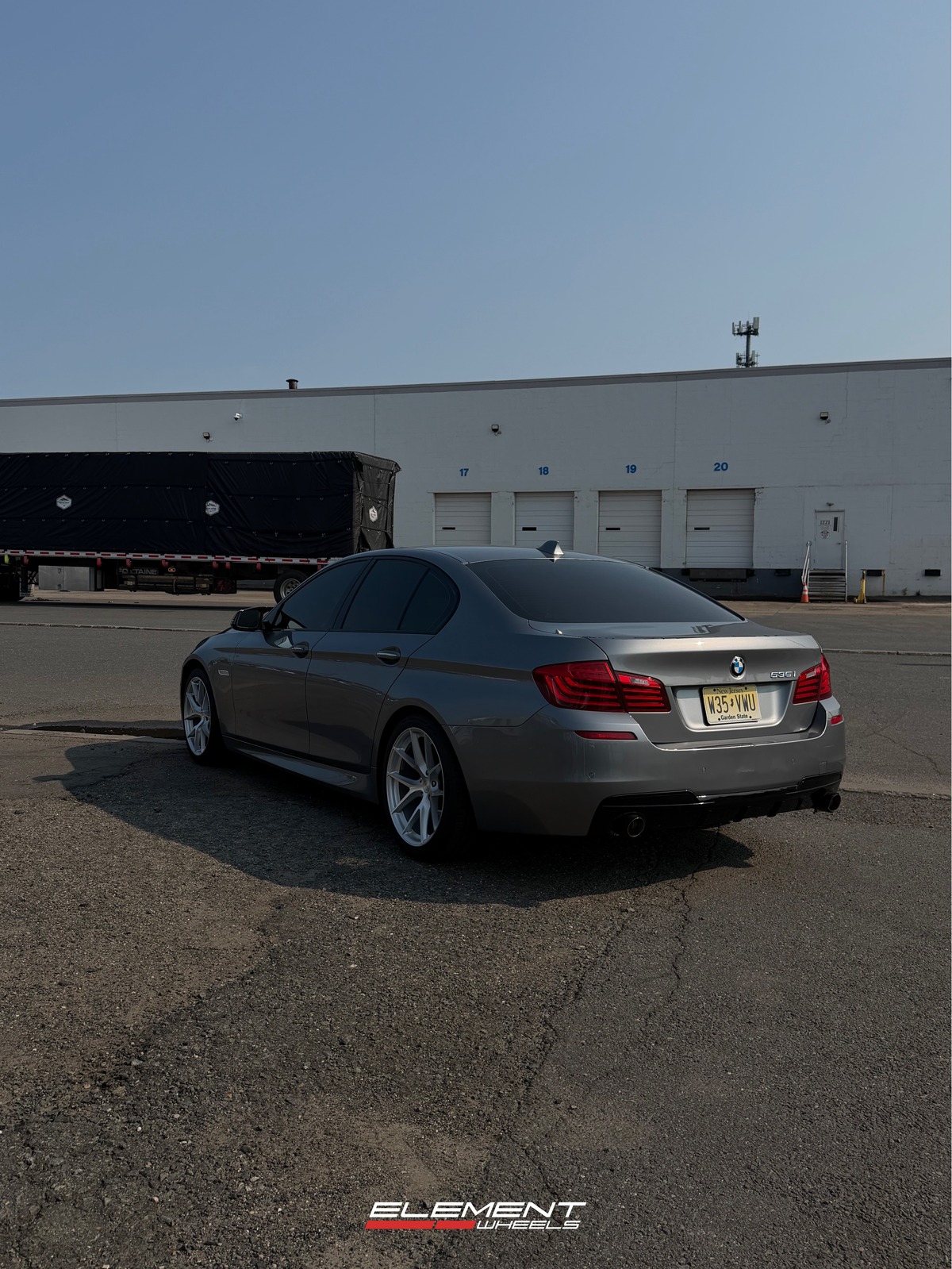 19x8.5 | 19x9.5 Staggered Aodhan AFF7 Gloss Silver Machined Face on 2011-2016 BMW 5 Series