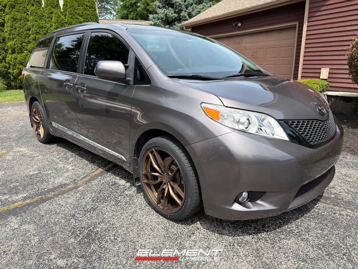 20x9 Variant Krypton Satin Bronze (Cold Forged)   on 2011-2020 Toyota Sienna