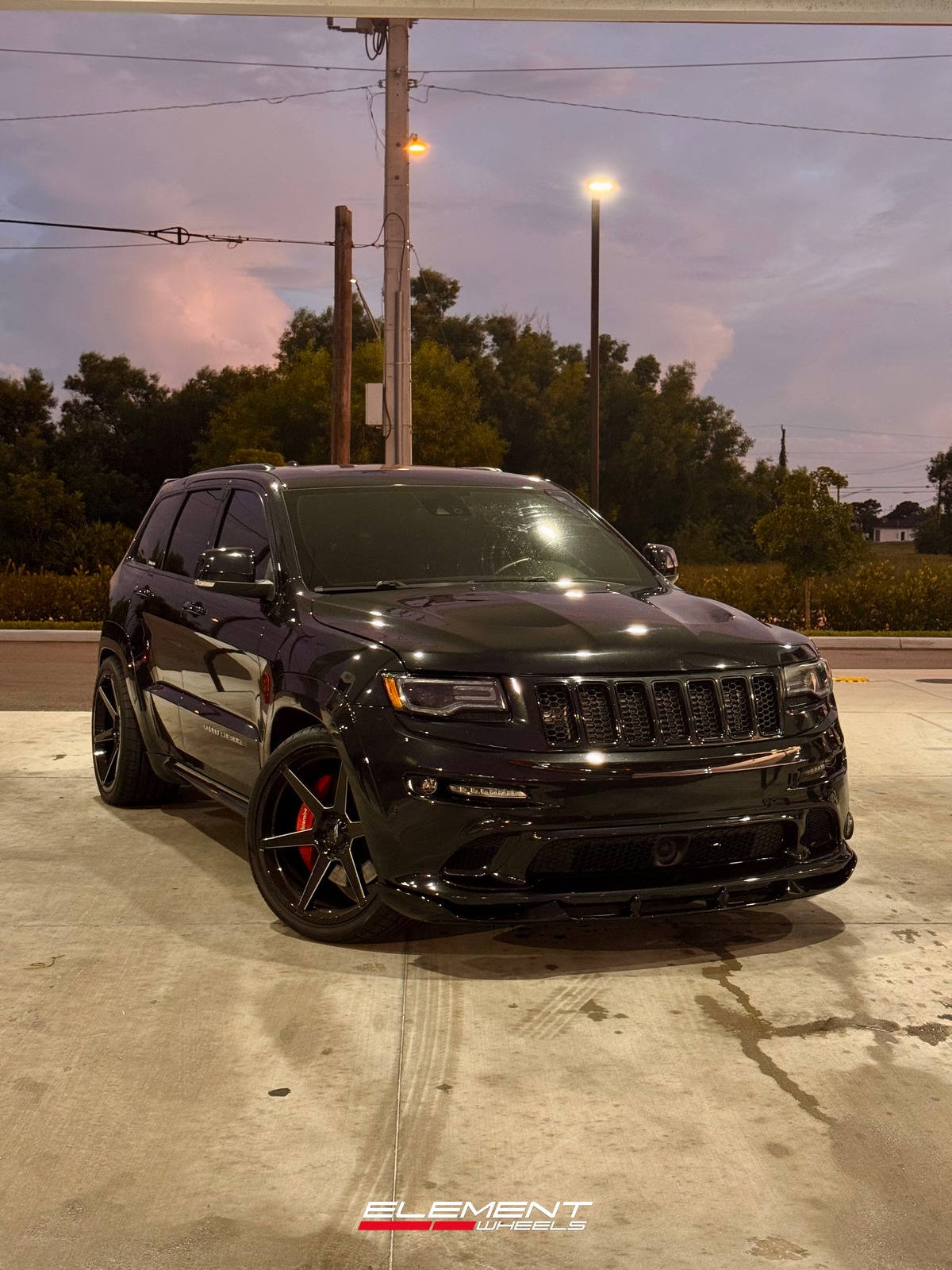 22x11 Ace Alloy AFF06 Gloss Black Milled (Flow Formed)  on 2011-2021 Jeep Grand Cherokee