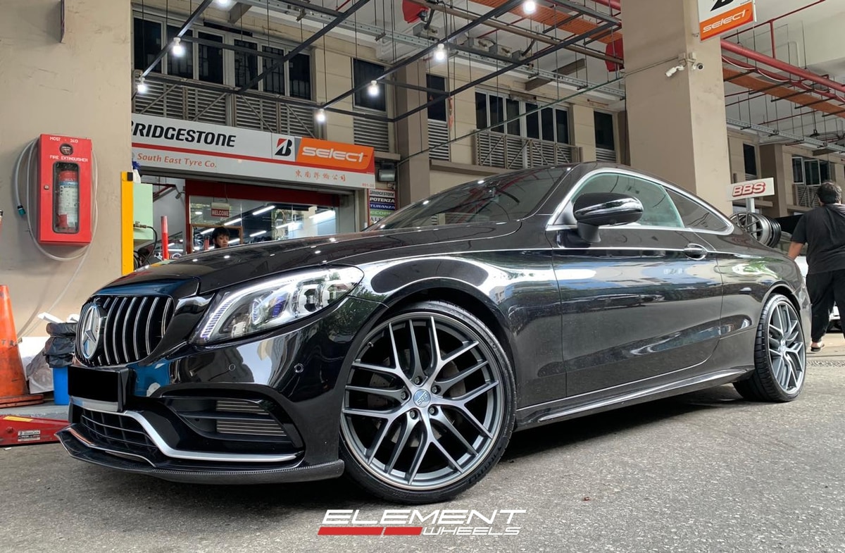 20x8.5 | 20x9.5 Staggered on 2012-2015 Mercedes Benz C Class Coupe