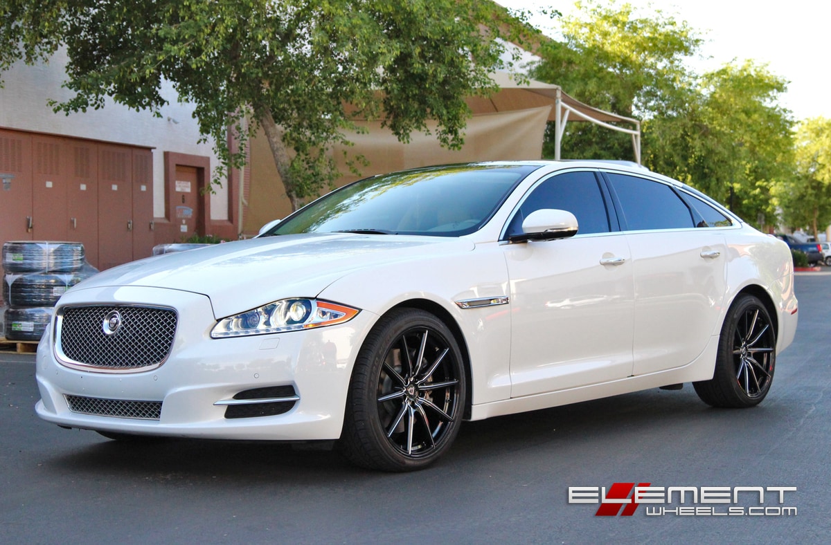 Lexani CSS10 Black Milled Wheels 2012 Jaguar XJL w/ Specs