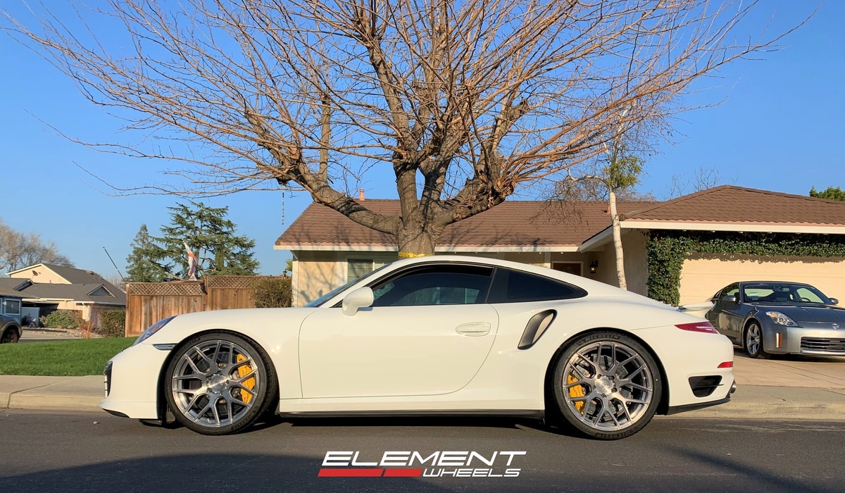20x9 | 20x11.5 Staggered HRE Wheels on 2013-2019 Porsche 911 Carrera 991 Turbo/4/4S/GTS/Targa