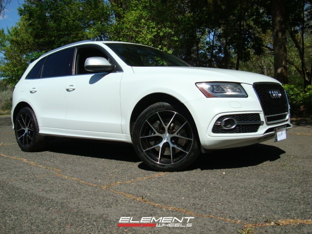 20x9 Element EL44 Gloss Black Machined Face on 2014-2017 Audi SQ5