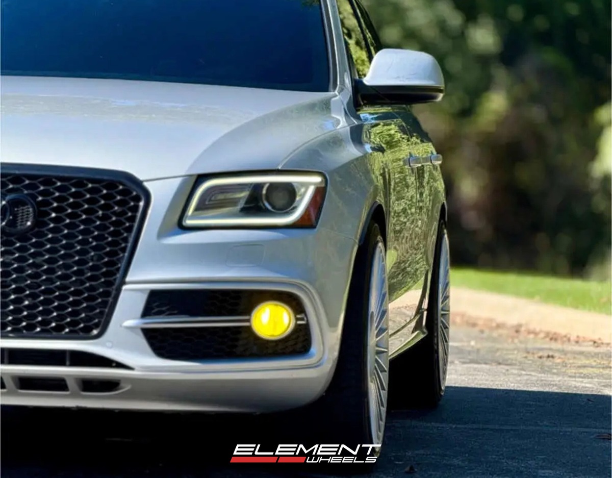22x10 Rotiform GRZ Gloss Silver RC202 on 2014-2017 Audi SQ5