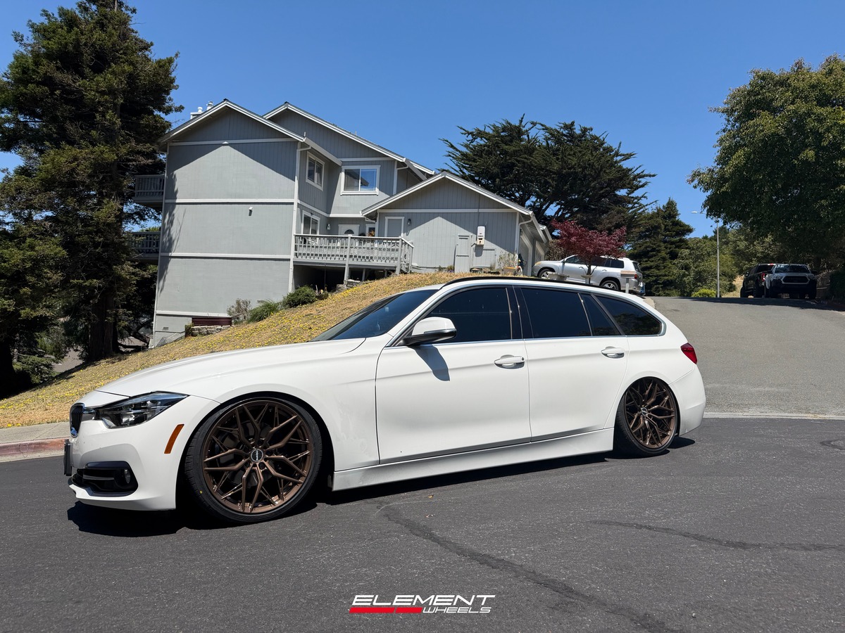 19x8.5 | 19x9.5 Staggered Element Forged ME-5 Gloss Bronze (Full Forged) on 2014-2019 BMW 3 Series Wagon