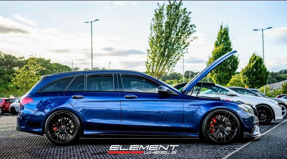 20x8.5 | 20x10 Staggered on 2015-2022 Mercedes Benz C 63 AMG Sedan