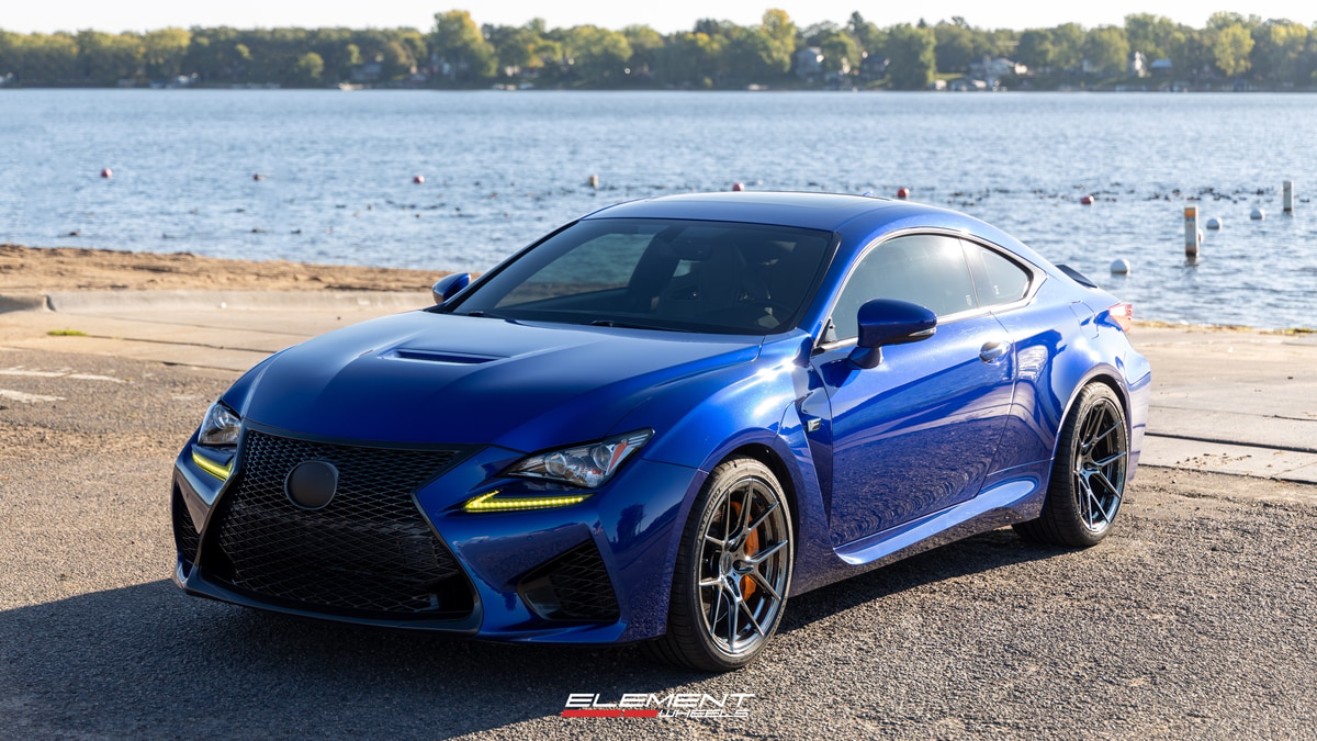19x9 | 19x10.5 Staggered Element Forged SF-1 Black Chrome PVD (Full Forged) on 2015-2024 Lexus RC-F