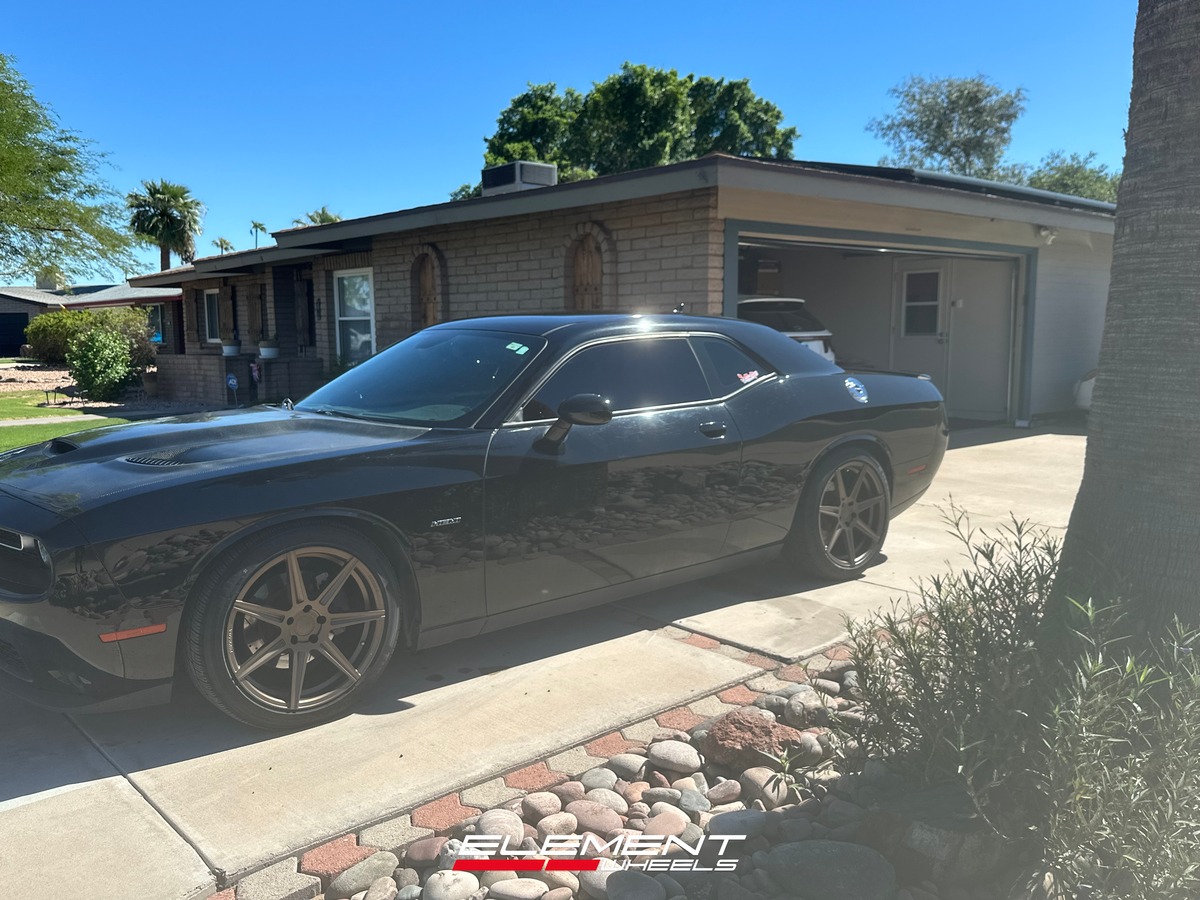 20x9 Ferrada Forge-8 FR7 Matte Bronze (Rotary Forged) on 2015-2025 Dodge Challenger RWD