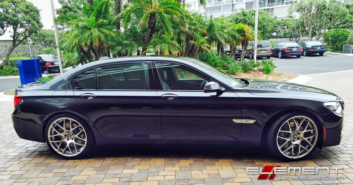 22 inch Staggered Avant Garde Silver on 2013 BMW 7 Series w/ Specs