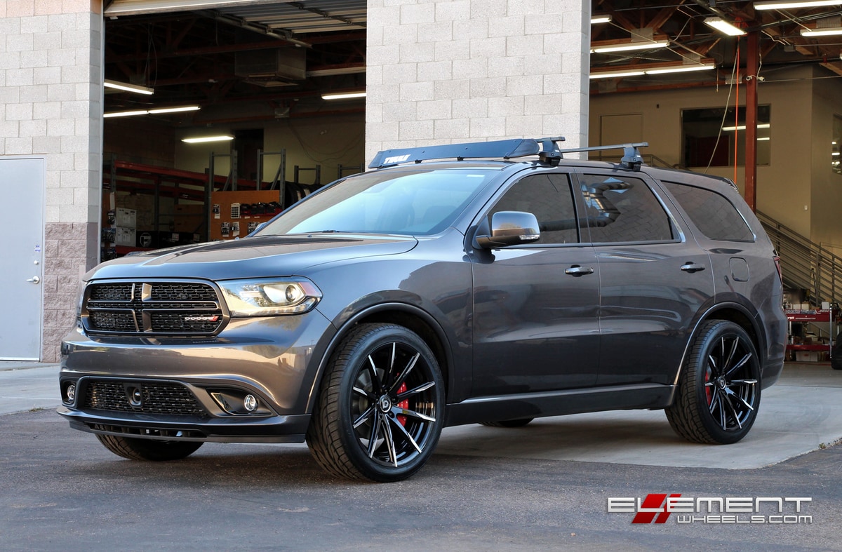 Lexani CSS15 Black/Machined Tips on 2015 Dodge Durango w/ Specs