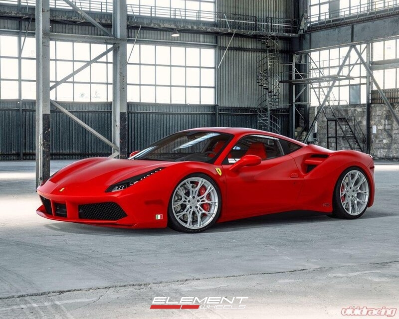 20x9 | 21x12 Staggered on 2016-2021 Ferrari 488