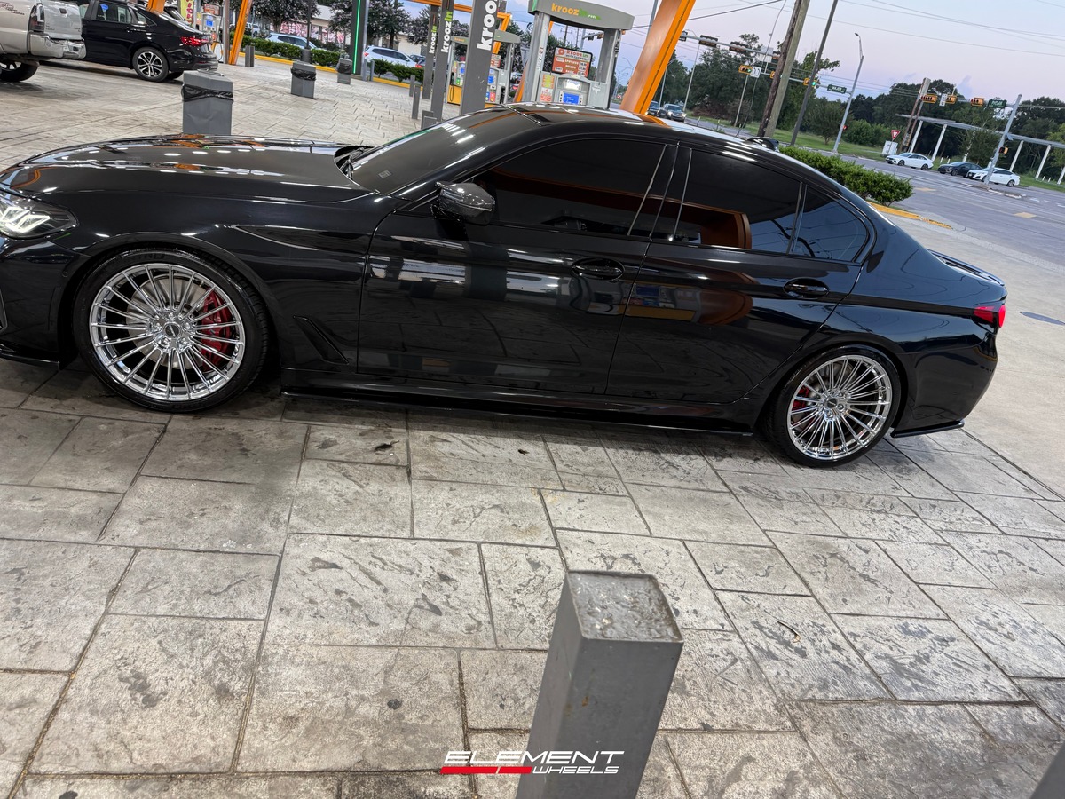 20x9 | 20x10.5 Staggered Element Forged MS-1 Chrome (Full Forged) on 2017-2023 BMW 5 Series