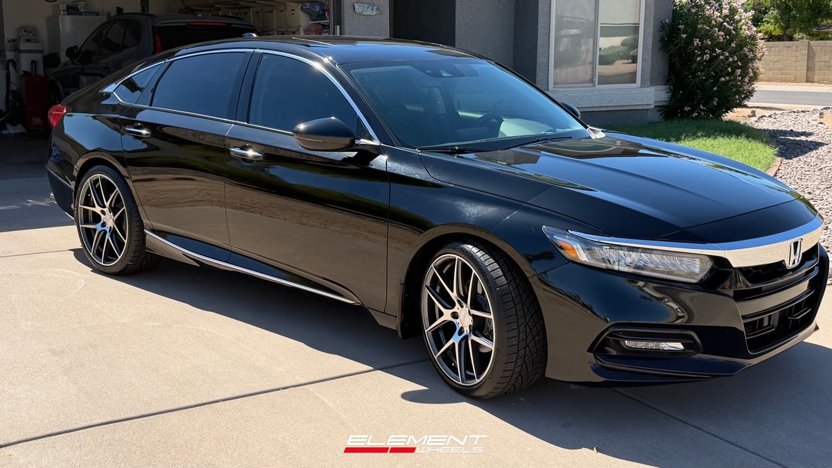 20x9 Ace Alloy AFF02 Gloss Mica Grey Machined (Flow Formed) on 2018-2022 Honda Accord