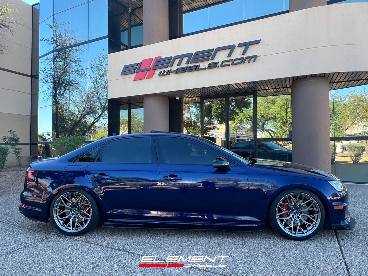 19x9.5 Element Forged ME-5 Gloss Gunmetal (Full Forged) on 2018-2025 Audi S4