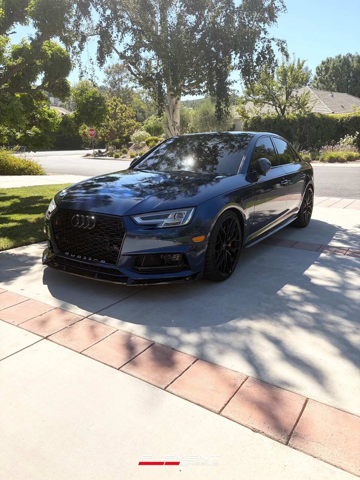 20x9 F1R FS3 Gloss Black on 2018-2025 Audi S4