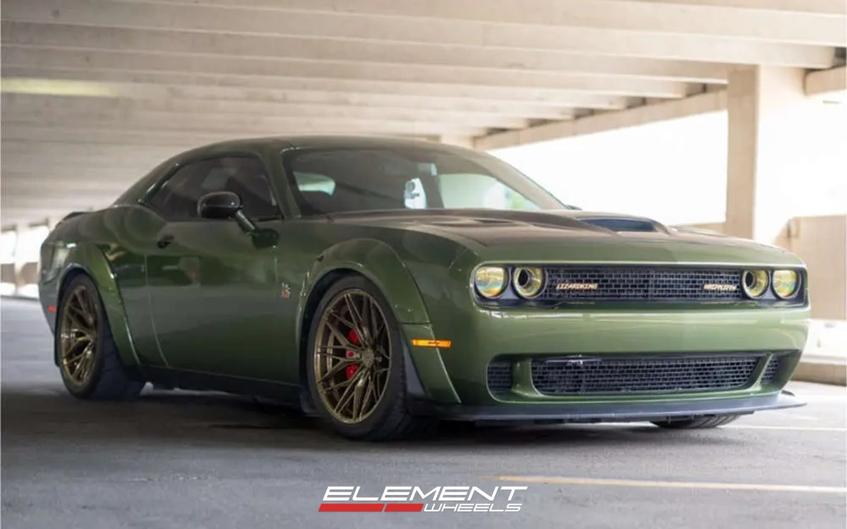 20x11 | 20x12 Staggered Rohana RFX17 Gloss Bronze (Cross Forged) on 2018-2025 Dodge Challenger OEM Widebody