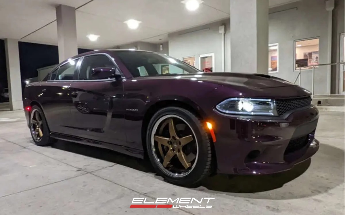 20x9 Asanti ABL-31 Satin Bronze w/ Chrome Lip on 2018-2025 Dodge Charger AWD