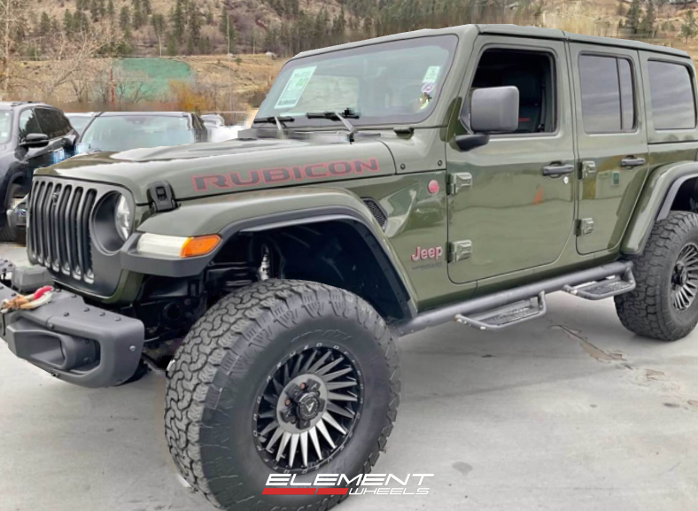 17x9 on 2018-2025 Jeep Wrangler JL