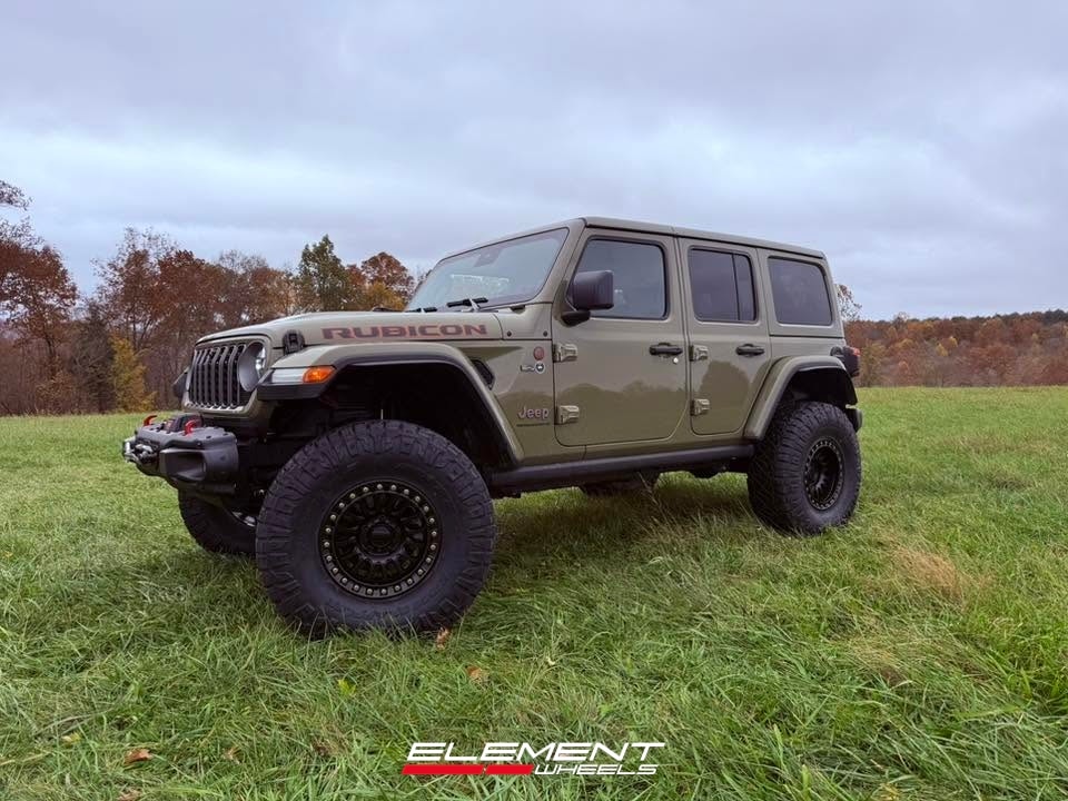 17x9 KMC KM239 Impact Beadlock on 2018-2025 Jeep Wrangler JL