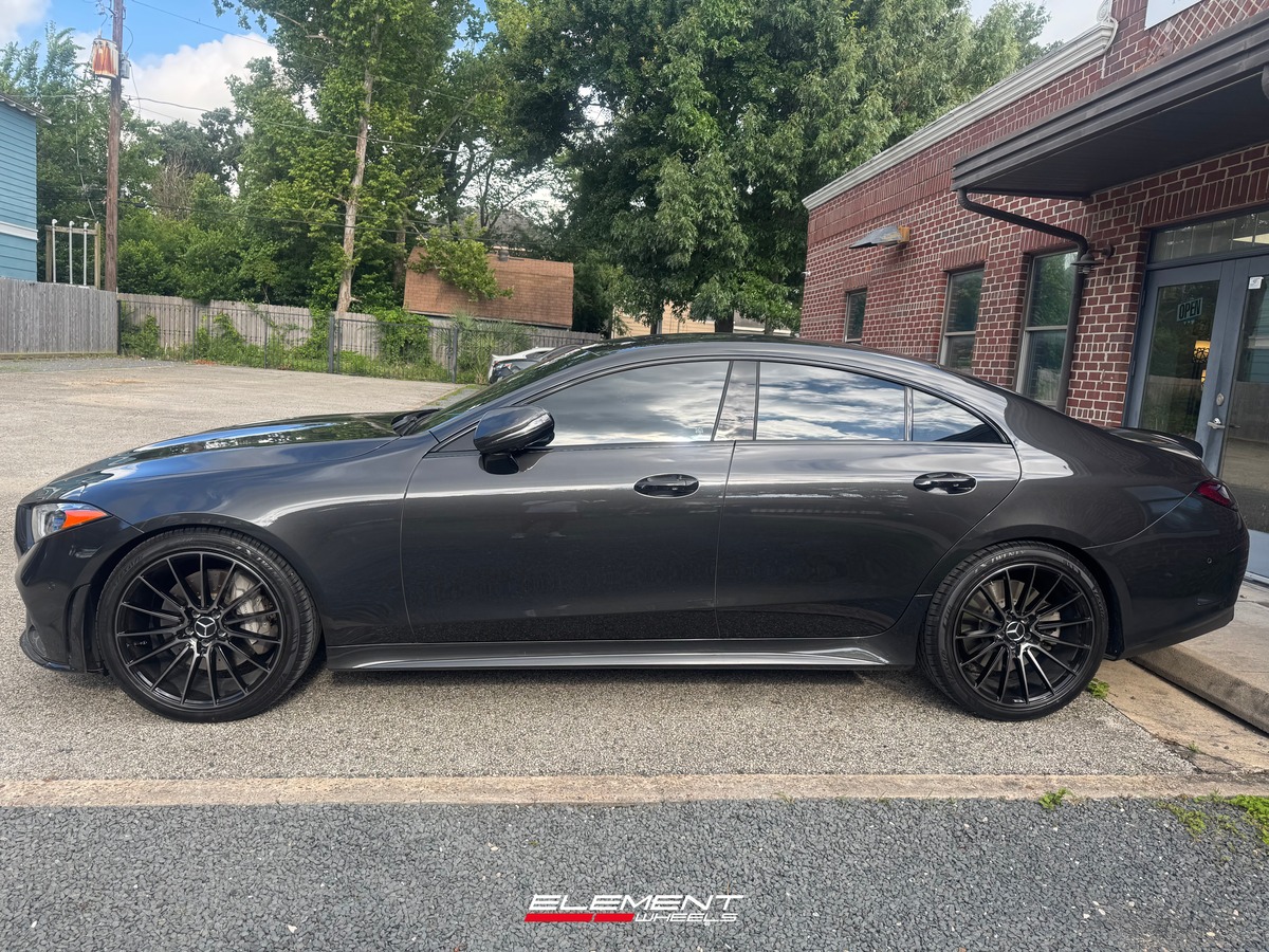 20x8.5 | 20x10 Staggered Savini Black Di Forza BM16 Gloss Black w/ Double Dark Tint  on 2019-2023 Mercedes Benz CLS Class