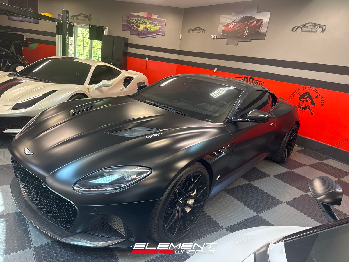 21x10 | 21x12 Staggered Element Forged ME-5 Satin Black (Full Forged) on 2019-2024 Aston Martin DBS