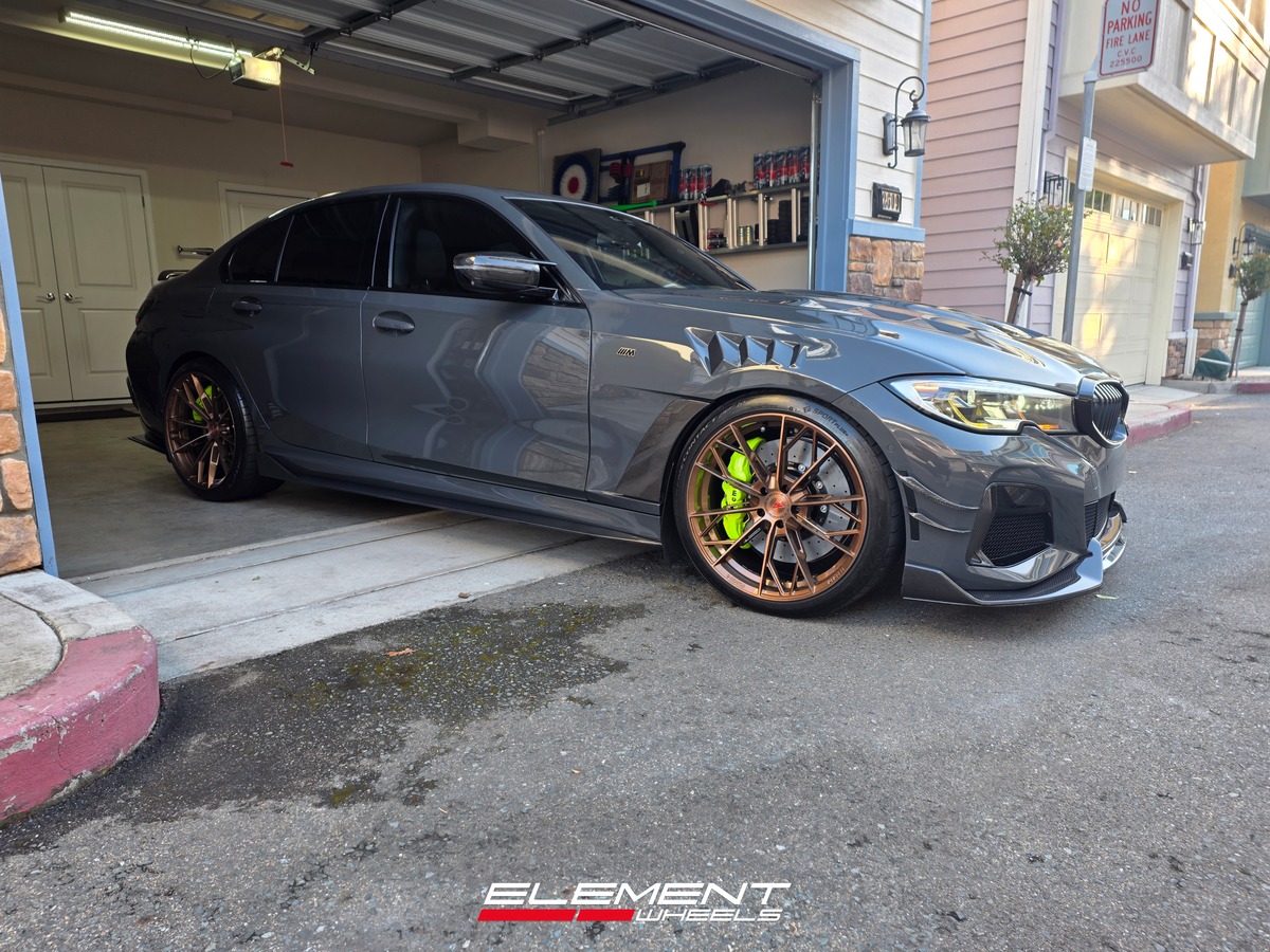 20x9 | 20x10.5 Staggered Ferrada Forge-8 FR11 Brushed Cobre (Rotary Forged) on 2019-2025 BMW 3 Series