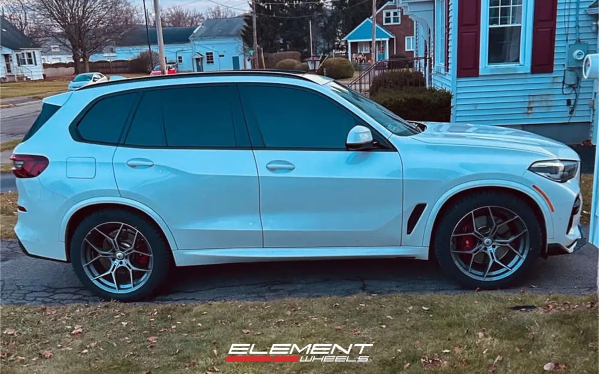 22x10.5 Asanti ABL-37 Titanium Brushed on 2019-2025 BMW X5