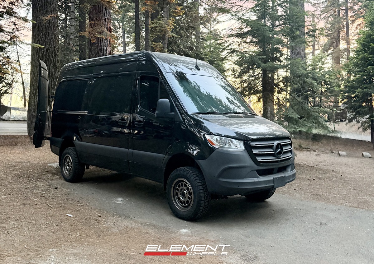 17x8 Reika R35V Rambler Bronze (Flow Formed) on 2019-2025 Mercedes Benz Sprinter 2500