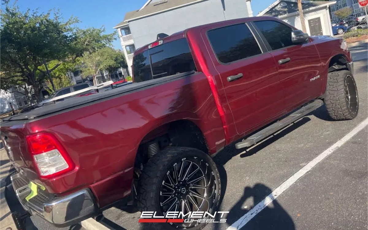 26x14 TIS Off-Road 547BM Gloss Black Milled on 2019-2025 Ram 1500