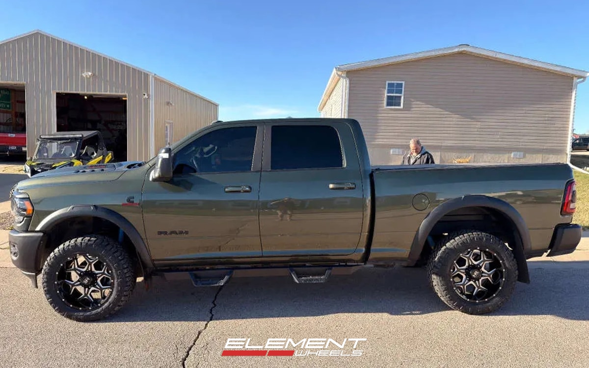 20x10 Hardrock Off-Road H507 Gloss Black Milled on 2019-2026 RAM 2500/3500