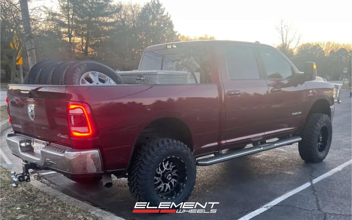 20x10 TIS Off-Road 544MB Gloss Black Machined on 2019-2026 RAM 2500/3500