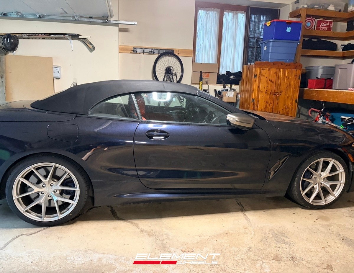 20x9 Aodhan AFF7 Gloss Silver Machined Face on 2020-2025 BMW 8 Series