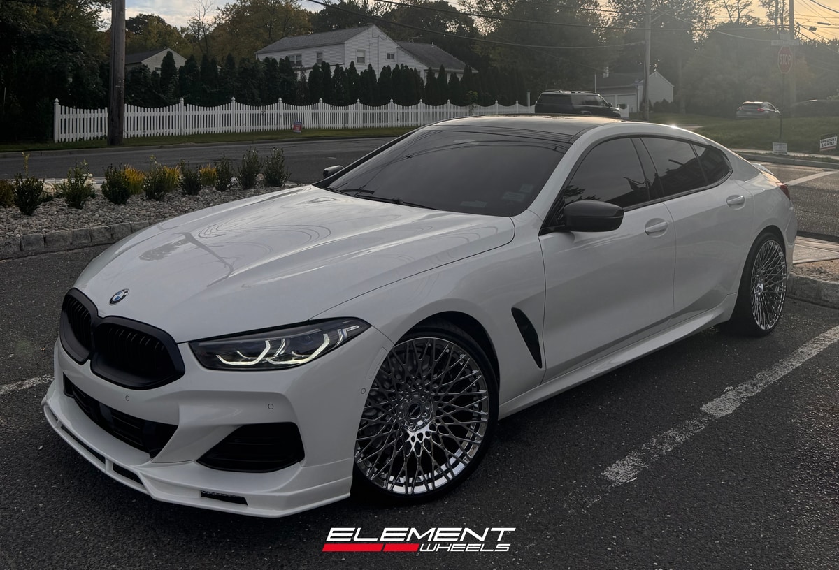 21x9 | 21x11 Staggered Element Forged ME-8 Chrome (Full Forged) on 2020-2025 BMW 8 Series