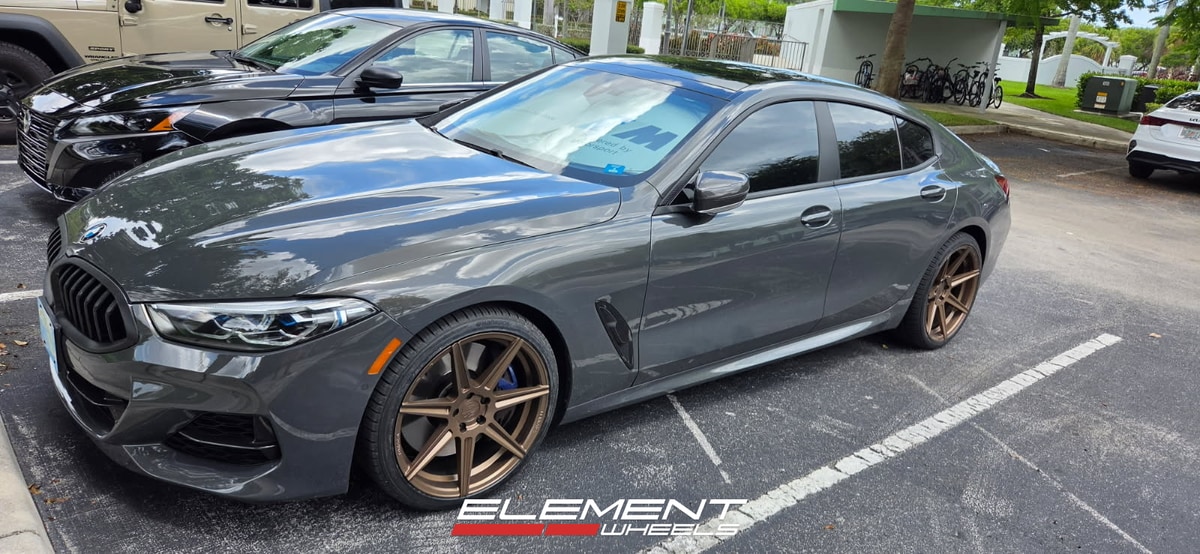 20x9 | 20x10.5 Staggered Ferrada Forge-8 FR7 Matte Bronze (Rotary Forged) on 2020-2025 BMW 8 Series