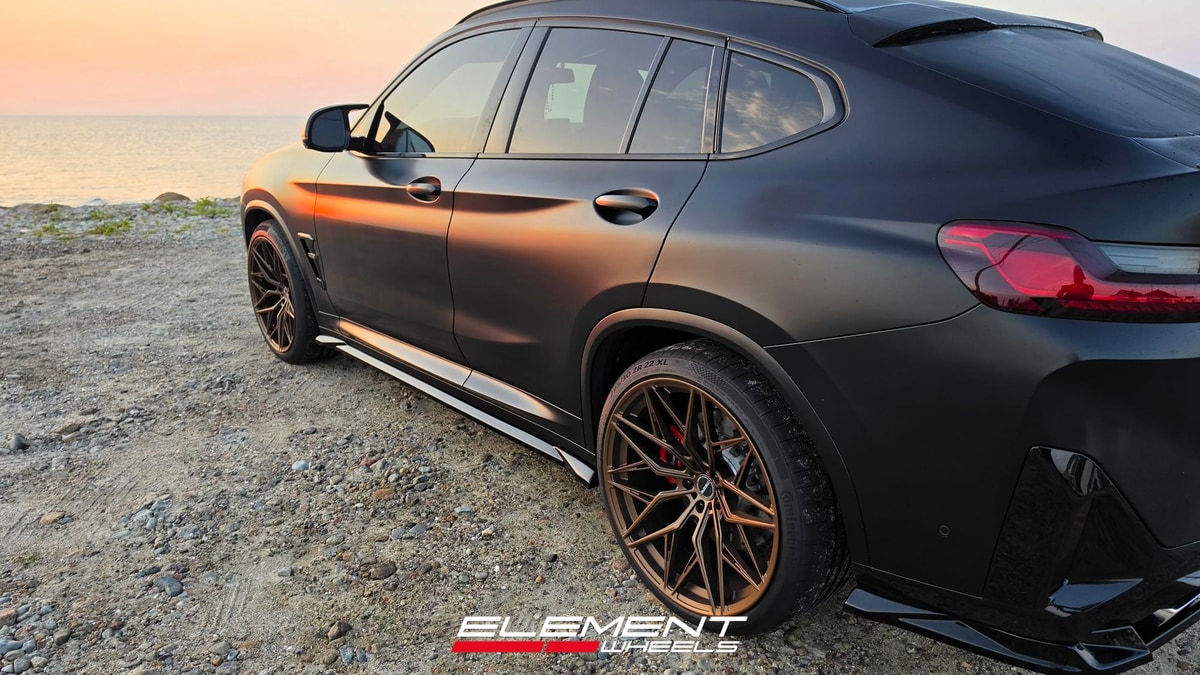 21x10 | 22x11 Staggered Element Forged ME-5 Satin Bronze (Full Forged) on 2020-2025 BMW X4M