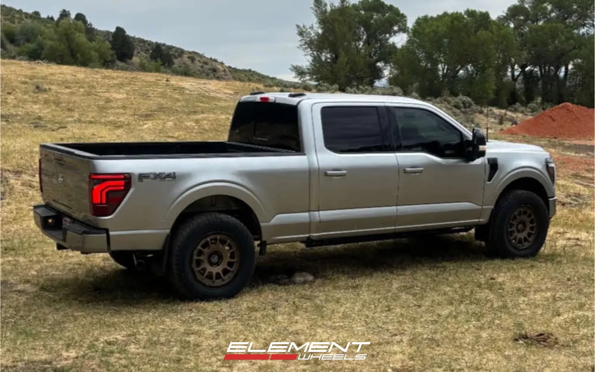 20x9 ICON Rancho Satin Bronze w/ Gloss Black Lip on 2021-2025 Ford F-150