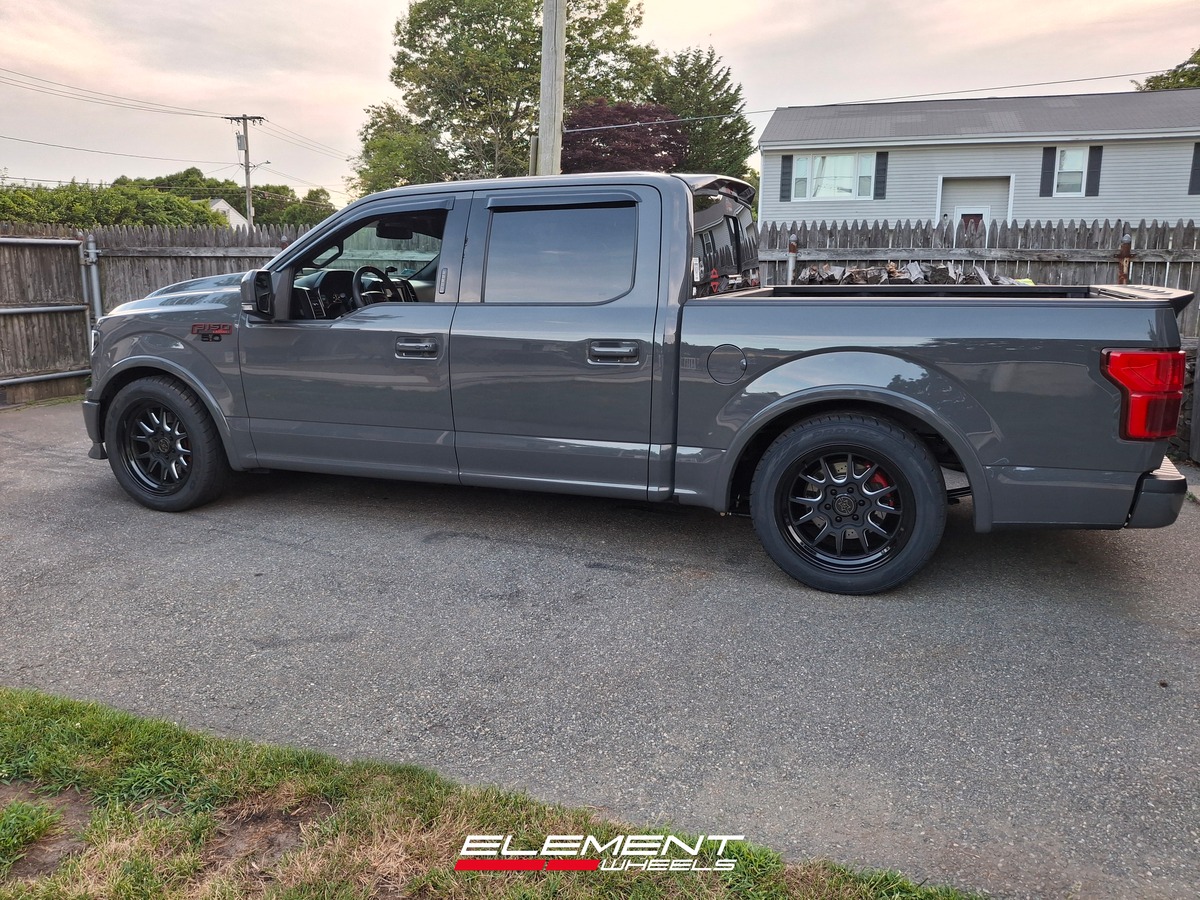 20x10 Method Race MR802 Raised Doubled Black Milled on 2021-2025 Ford F-150