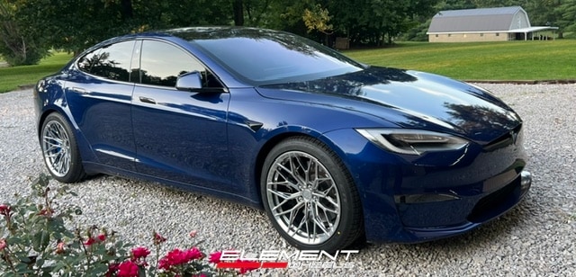 20x10 | 20x11 Staggered Variant Maxim Chrome Powdercoated (Full Forged) on 2021-2025 Tesla Model S