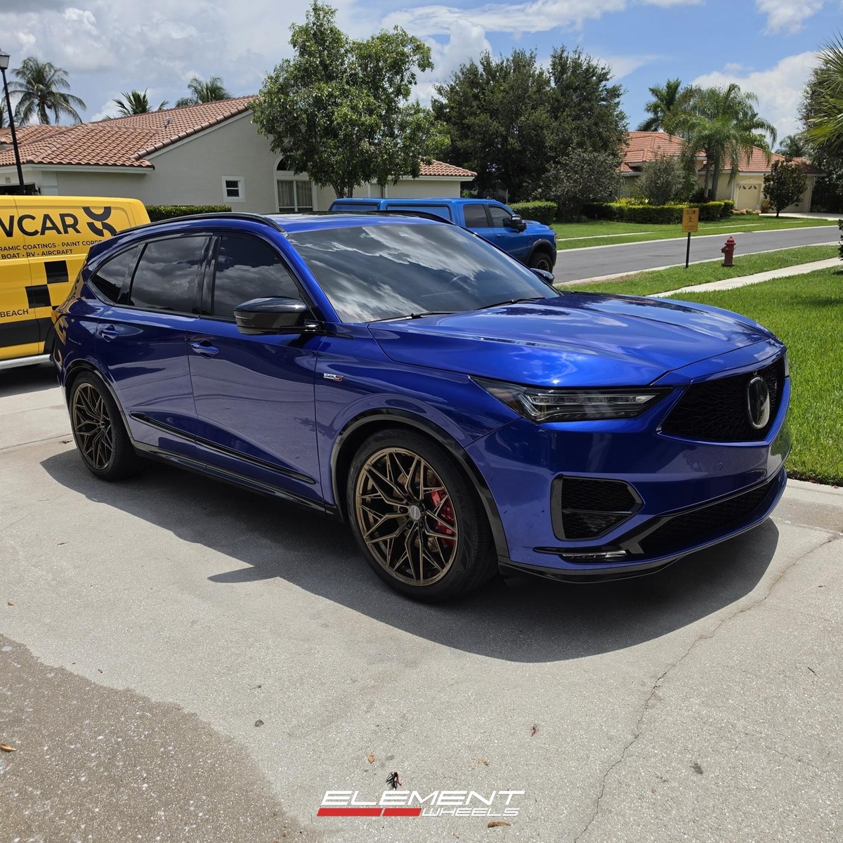 21x9.5 Element Forged ME-5 Gloss Bronze (Full Forged) on 2022-2025 Acura MDX