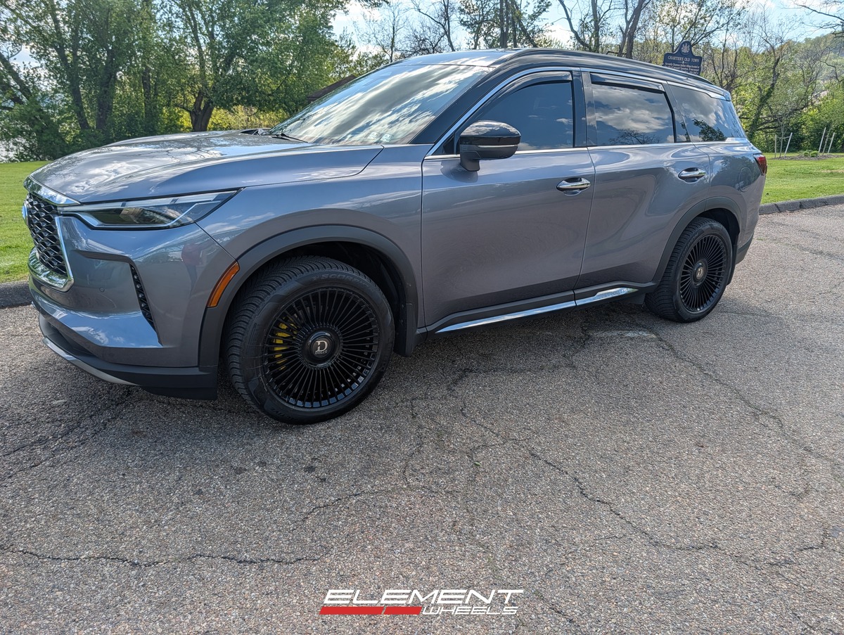 20x9 Dolce Luxury Trento Gloss Black on 2022-2025 Infiniti QX60