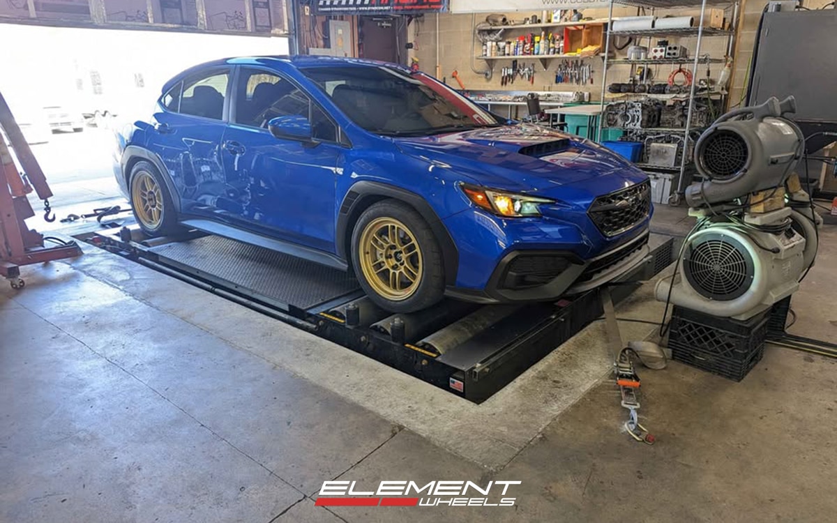 17x9 Enkei RPF1 Gold (NO CAP) on 2022-2025 Subaru WRX