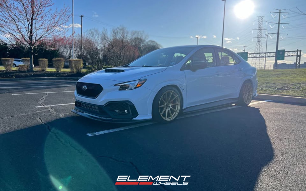 18x9.5 Enkei TS-10 Gold on 2022-2025 Subaru WRX