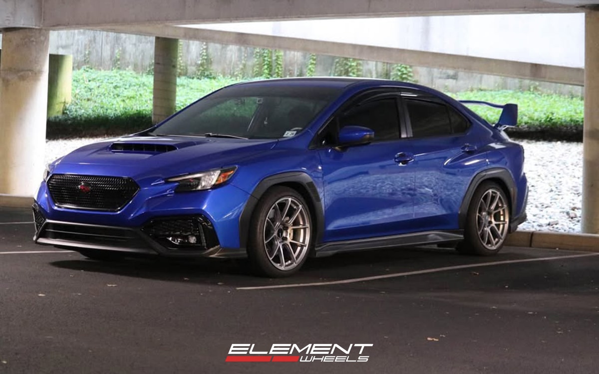 18x9.5 Enkei TS-V Storm Gray on 2022-2025 Subaru WRX
