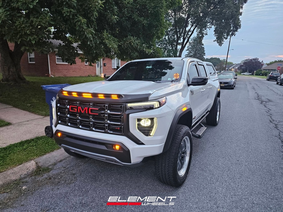 20x9 | 20x9 Staggered Method Race MR803 Raised on 2023-2025 GMC Canyon