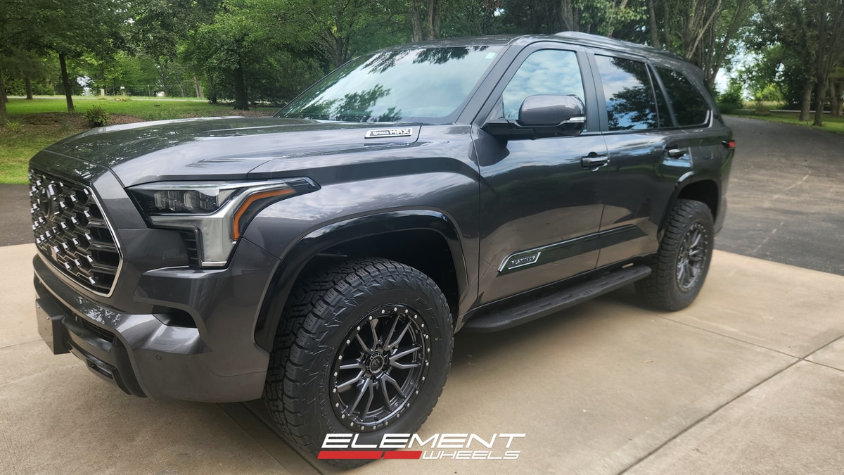 20x9 Fuel Off-Road Rebel Anthracite w/ Black Lip D680 on 2023-2025 Toyota Sequoia