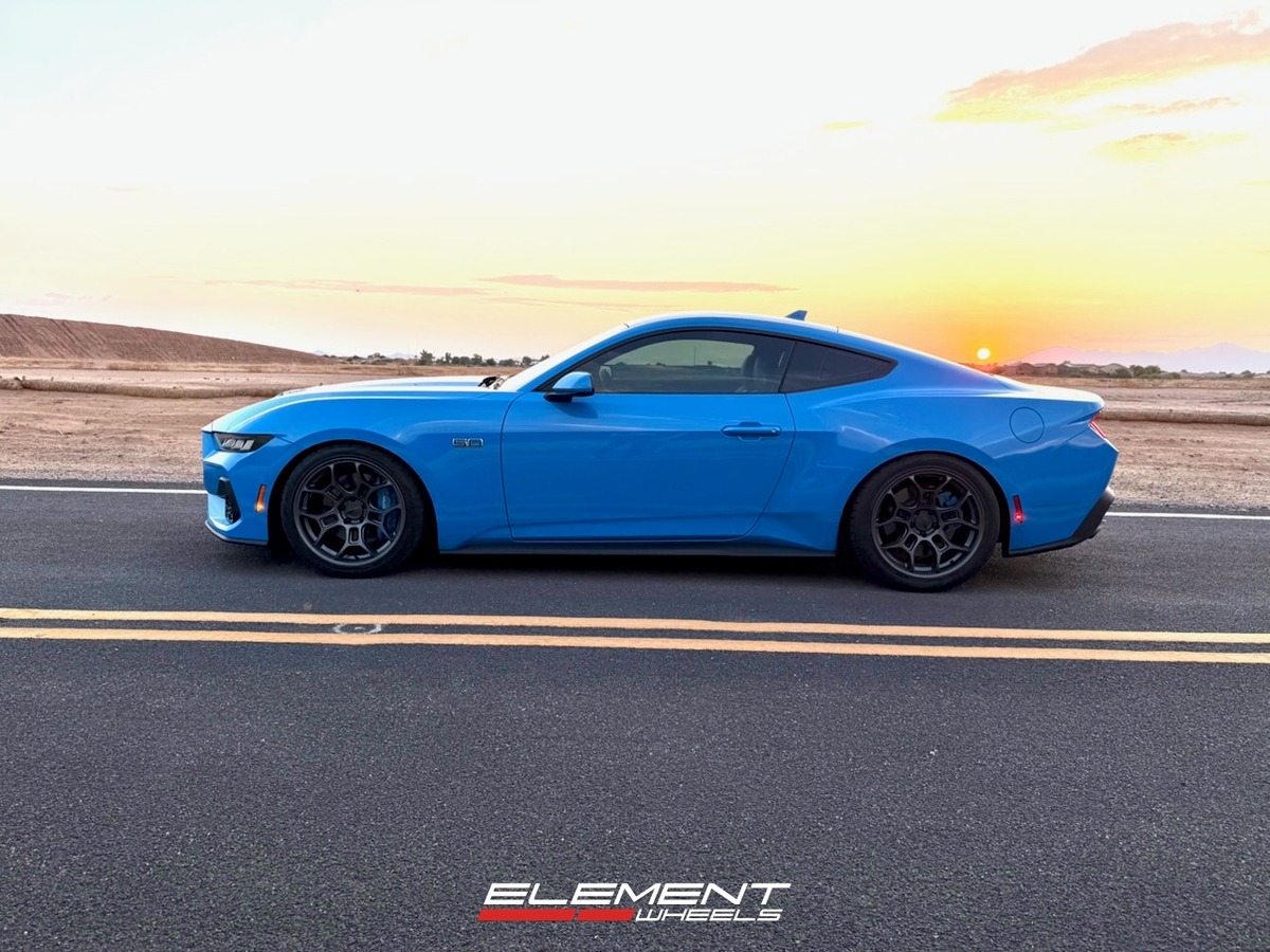 19x10 | 19x11 Staggered American Racing AR952 GT Street Matte Gunmetal on 2024-2025 Ford Mustang