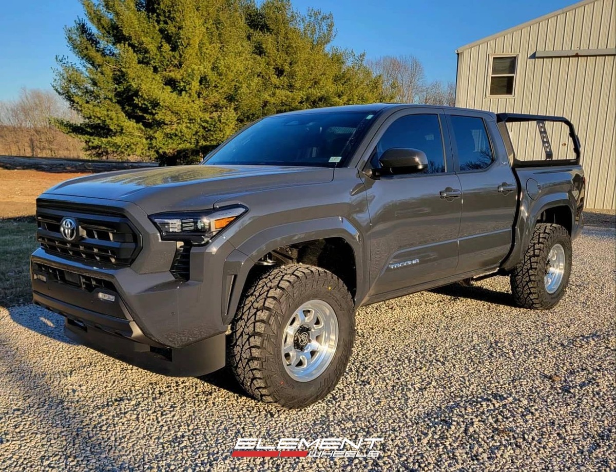 17x8.5 ICON Nuevo Silver Machined on 2024-2025 Toyota Tacoma