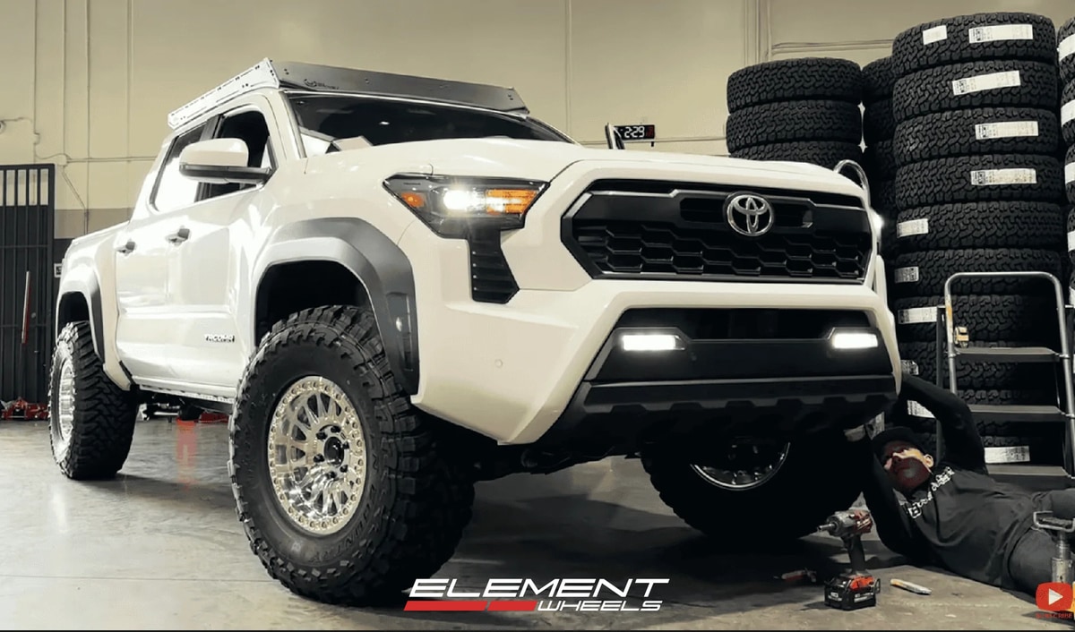 17x9 KMC KM239 Impact Beadlock on 2024-2025 Toyota Tacoma