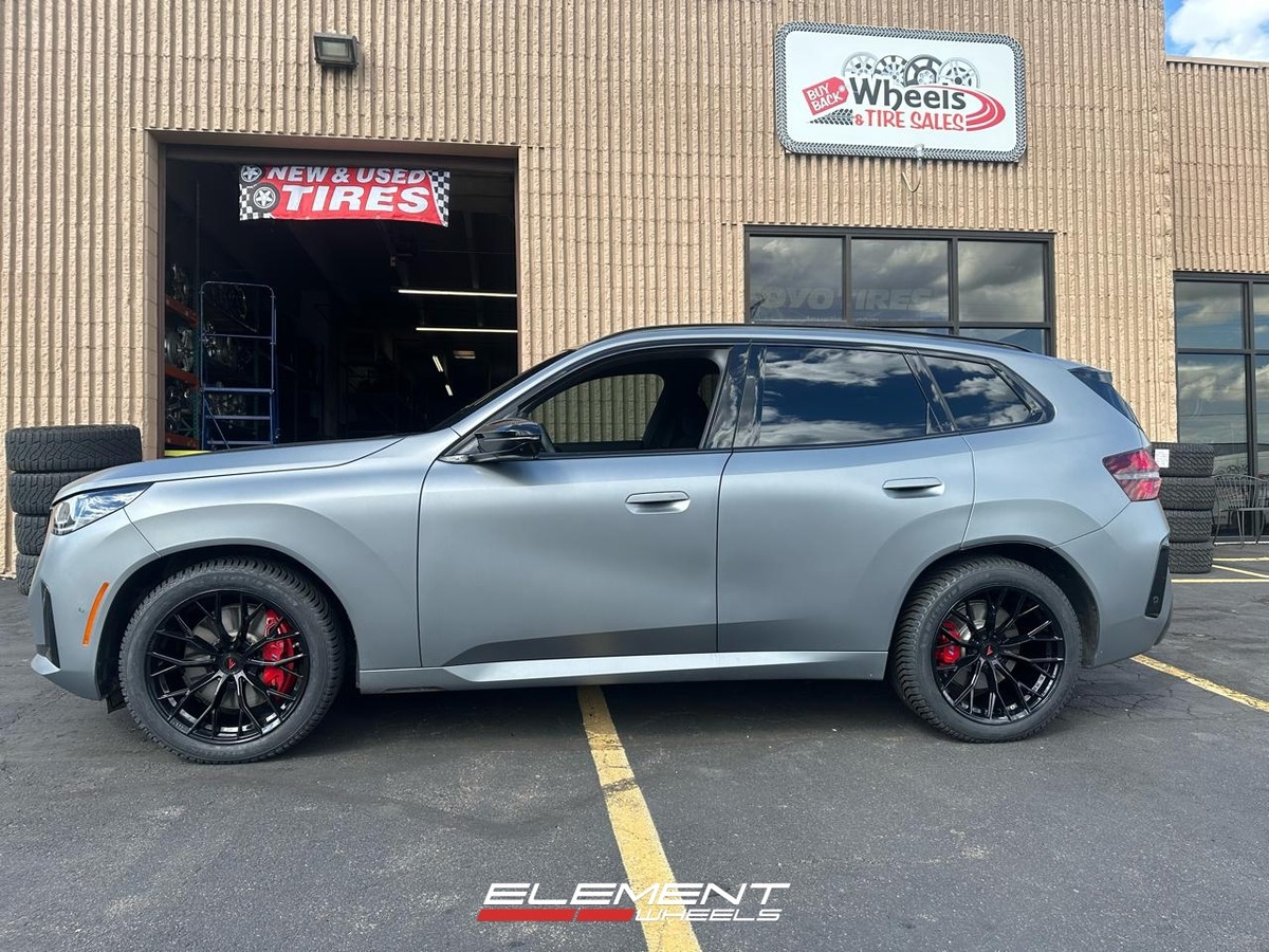 20x9 | 20x10.5 Staggered Ferrada Forge-8 FR9 Obsidian Black (Rotary Forged) on 2025-2026 BMW X3